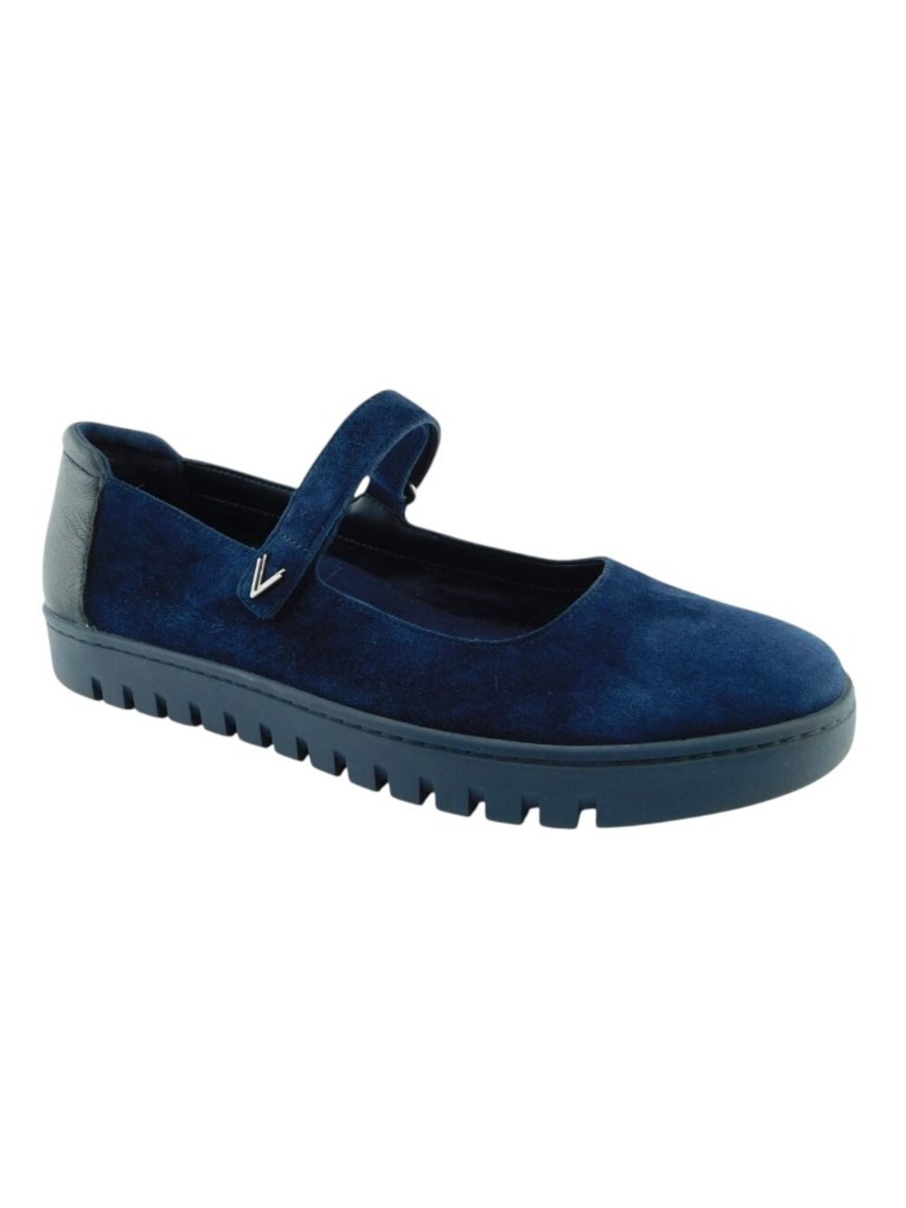 VIONIC Royal Blue Suede Leather Mary Jane Flats 10